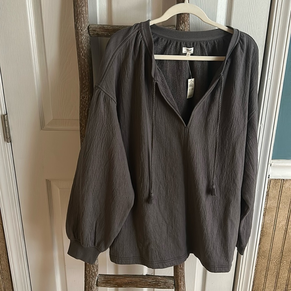 NWT Aerie Sweatshirt in dark grey, size Large - Picture 3 of 5